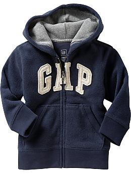BabyGap: Logo fleece zip-up hoodie - blue galaxy