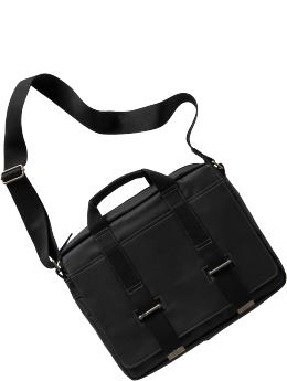 Men: Laptop bag - true black