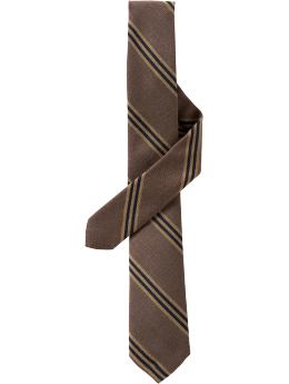 Men: Striped necktie - yellow stripe