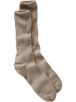 Men: Crew socks - khaki