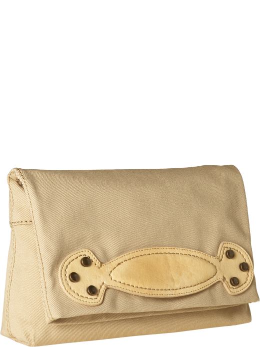 Women's Clothing: Women's Clothing: Studded twill clutch: Clutches Handbags | Gap from gap.com