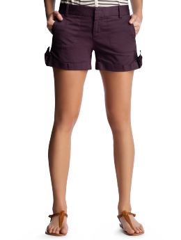 Women: Knotted shorts - vineyard
