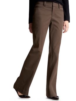 Women: Curvy flare pants - earth brown