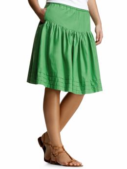 women's tall green clothing - skirt