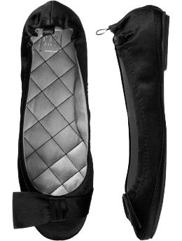Women: Tux ballet flats - true black