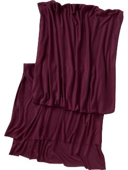 Women: Solid wrap scarf - beetroot