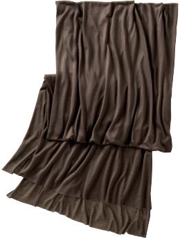 Women: Solid wrap scarf - brown earth