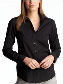 Black stretch fitted shirt