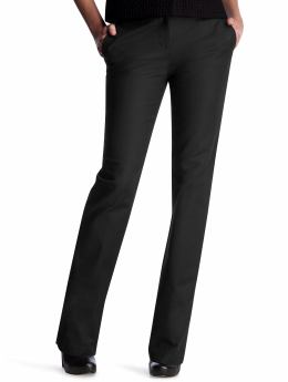 Women: Slim trouser - true black