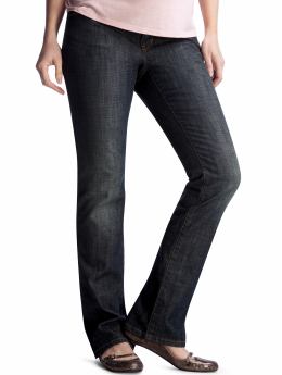 GapMaternity: Back panel straight leg jeans - dark antique