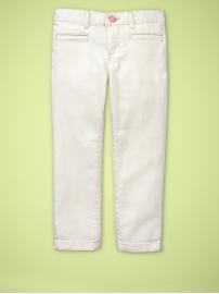 Natural denim capris