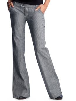 Women's Clothing: Women's Clothing: Railroad-striped bell carpenter jeans: Bottoms New Arrivals | Gap from gap.com