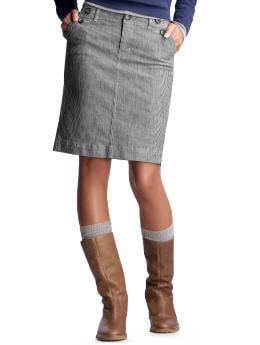 Women's Clothing: Women's Clothing: Striped denim sailor skirt: Bottoms New Arrivals | Gap :  striped denim sailor skirt cotton-spandex denim pin-stripes