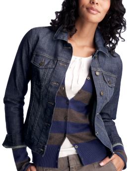 Women: Denim jacket - dark antique
