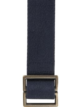 Men: Square buckle web belt - true navy