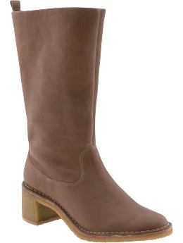 Women: Mid-boots - brown leather