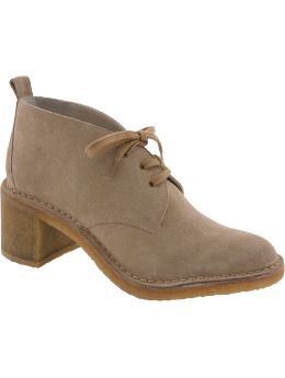 Women: Heeled desert boot - mink