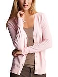 Long-sleeved v-neck cardigan
