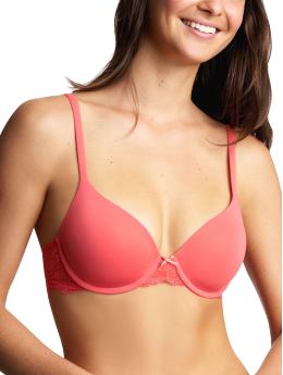 Women: Lace favorite T-shirt bra - watermelon ice