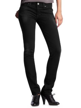 Women: Black skinny jeans - black