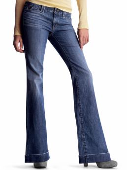 Women: Cuffed trouser jeans - medium