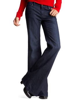 Women's Clothing: Women's Clothing: Wide leg trouser jeans: Bottoms New Arrivals | Gap :  jeans jean style pockets patch pockets dark wash