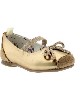 BabyGap: Party ballet flats - gold