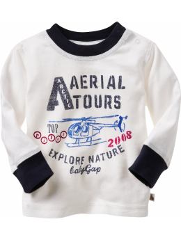 BabyGap: Adventure graphic T - off white