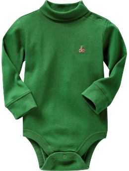 BabyGap: Classic turtleneck bodysuit - happy green