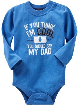 BabyGap: Cool parents bodysuit - deep water