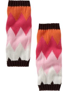 BabyGap: Zig-zag striped leg warmers - pink combo