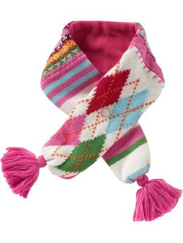 BabyGap: Patchwork tassel scarf - mixed print