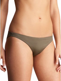 Women: Shiny low rise bikini - irish green