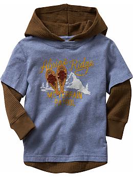 BabyGap: 2-in-1 athletic graphic hoodie - blue