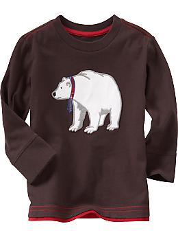 BabyGap: Polar bear T - night shade