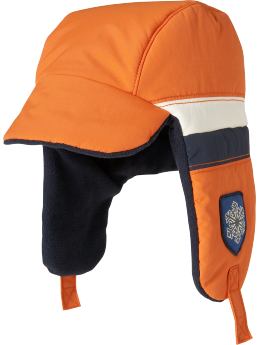 BabyGap: Sporty colorblock trapper hat - bright ginger