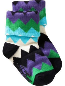 BabyGap: Fun triple-roll socks - blue stripe