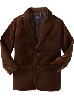 GapKids: Velvet blazer - brown