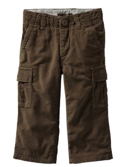 BabyGap: Corduroy cargo pants - brown