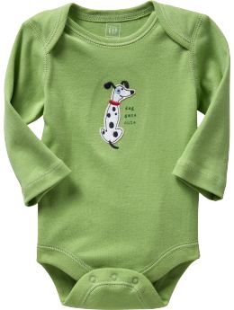BabyGap: Dog graphic bodysuit - dog gone cute