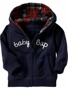 BabyGap: Logo zip-up hoodie - marine blue