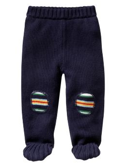 BabyGap: Footed sweater pants - marine blue
