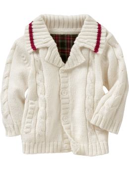 BabyGap: Cable cardigan - milk