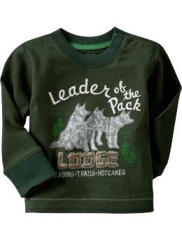 BabyGap: Long-sleeved graphic T - dark emerald