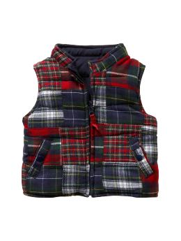BabyGap: Reversible patchwork vest - patchwork