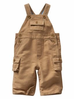 BabyGap: Moleskin cargo overalls - classic camel
