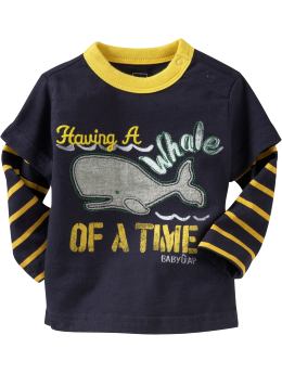BabyGap: 2-in-1 ocean graphic T - marine blue