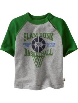 BabyGap: Baseball-style T - gray