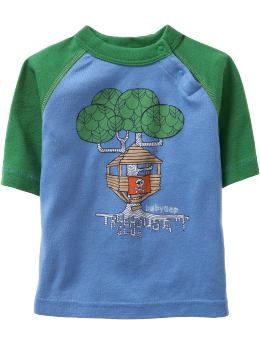 BabyGap: Baseball-style T - alligator