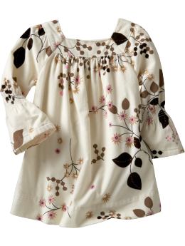 BabyGap: Leaf-print tunic - white sail